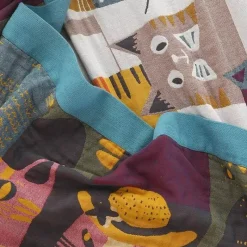 Wrap u0026 Relax Bettzeug-Kawaii-Katzen-Cartoon-Decke – weiche Doppelsteppdecke aus Baumwolle