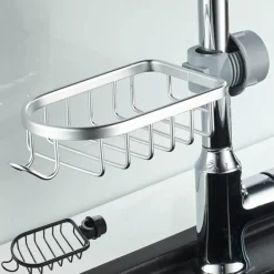 Tranquil Waters Badezimmer|Küche & Esszimmer-Küchenarmatur-Organizer – Hängeregal für Utensilien und Töpfe