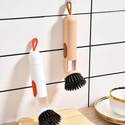 The Culinary Kit Küche & Esszimmer-Küchenbürste mit langem Griff – Reinigungswerkzeug für Töpfe und Geschirr