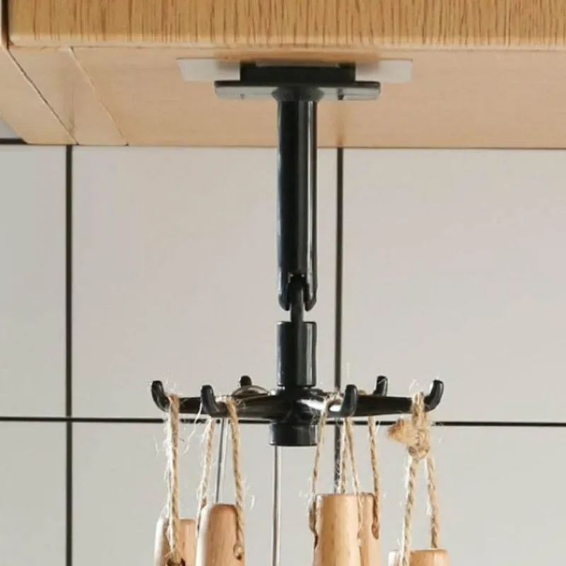 Space Savvy Küche & Esszimmer-Küchengeschirrhaken-Organizer ohne Lochung – platzsparende Wandhaken