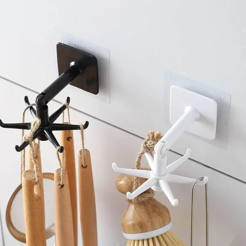 Space Savvy Küche & Esszimmer-Küchengeschirrhaken-Organizer ohne Lochung – platzsparende Wandhaken