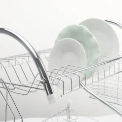 The Decor Haven Küche & Esszimmer-Küchenregal aus Edelstahl – Aufbewahrungslösung für Geschirr-Organizer