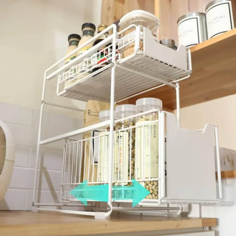 Space Savvy Küche & Esszimmer-Küchenregal aus Eisen – platzsparendes Lagerregal