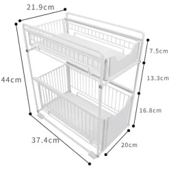 Space Savvy Küche & Esszimmer-Küchenregal aus Eisen – platzsparendes Lagerregal