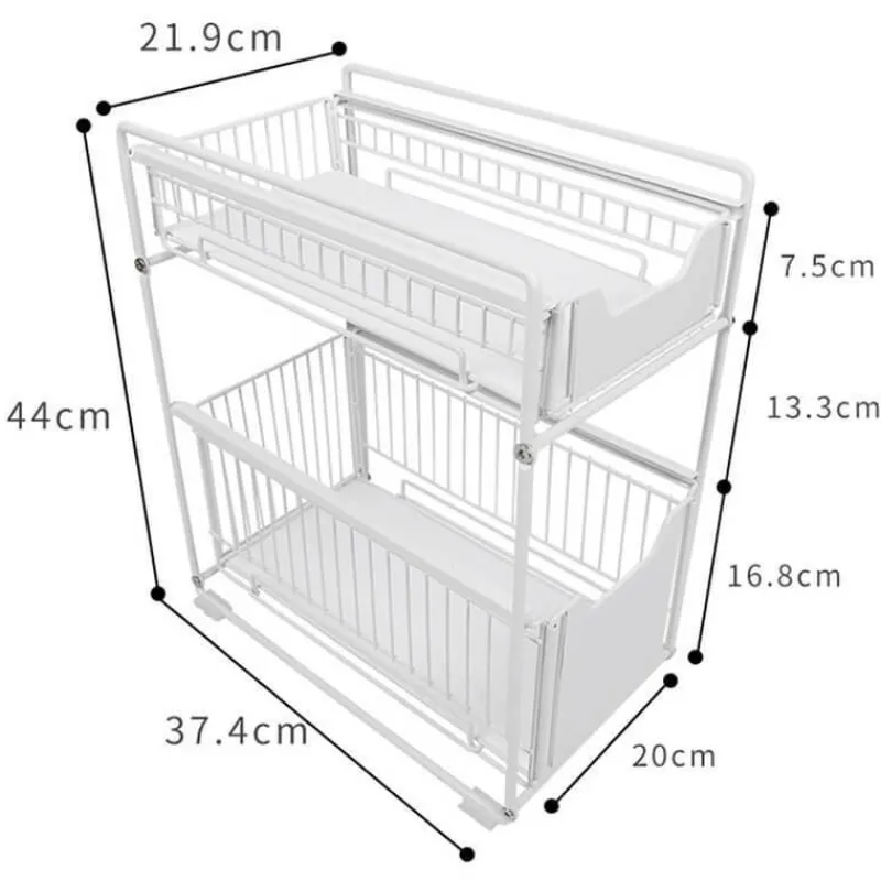 Space Savvy Küche & Esszimmer-Küchenregal aus Eisen – platzsparendes Lagerregal
