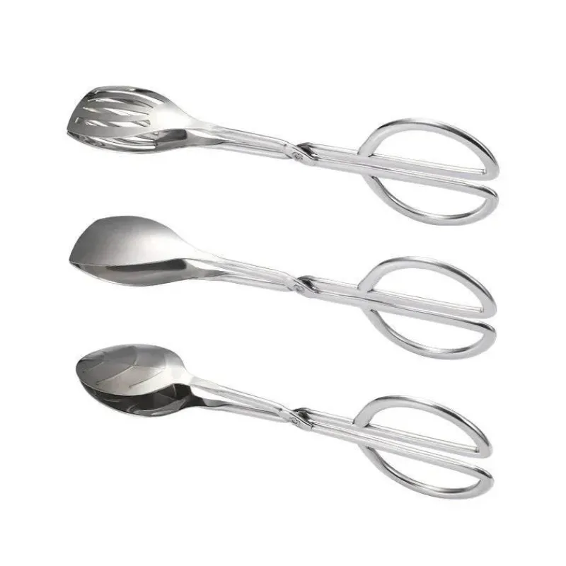 Tom Küche & Esszimmer-Küchenschere aus Edelstahl – Mehrzweck-Lebensmittelzange für Grill, Barbecue und Gebäck