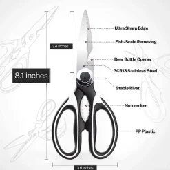 Comfort u0026 Style Küche & Esszimmer-Küchenschere mit Flaschenöffner – Mehrzweck-Allzweckwerkzeug