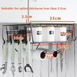 Cozy Living Küche & Esszimmer|Möbel-Küchenschrank-Organizer-Regal – einfach aufzuhängende Aufbewahrungslösung