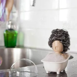 Space Savvy Küche & Esszimmer-Küchenschwammhalter – Kreativer Organizer für Spülutensilien