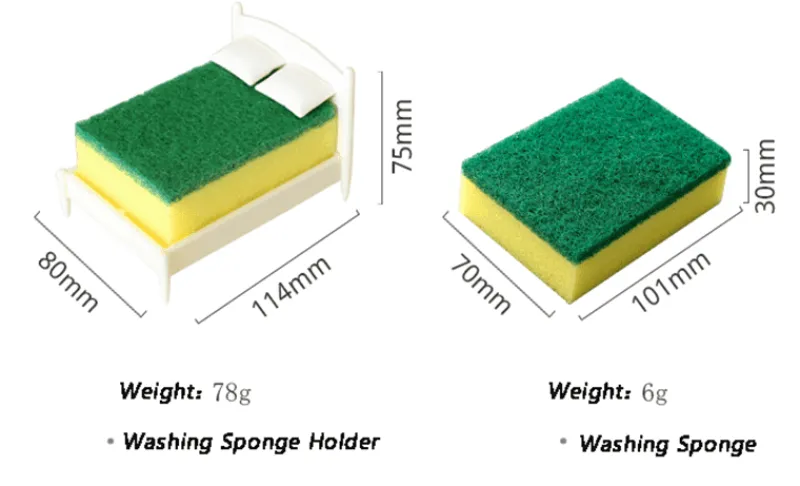 Space Savvy Küche & Esszimmer-Küchenschwammhalter – Kreativer Organizer für Spülutensilien