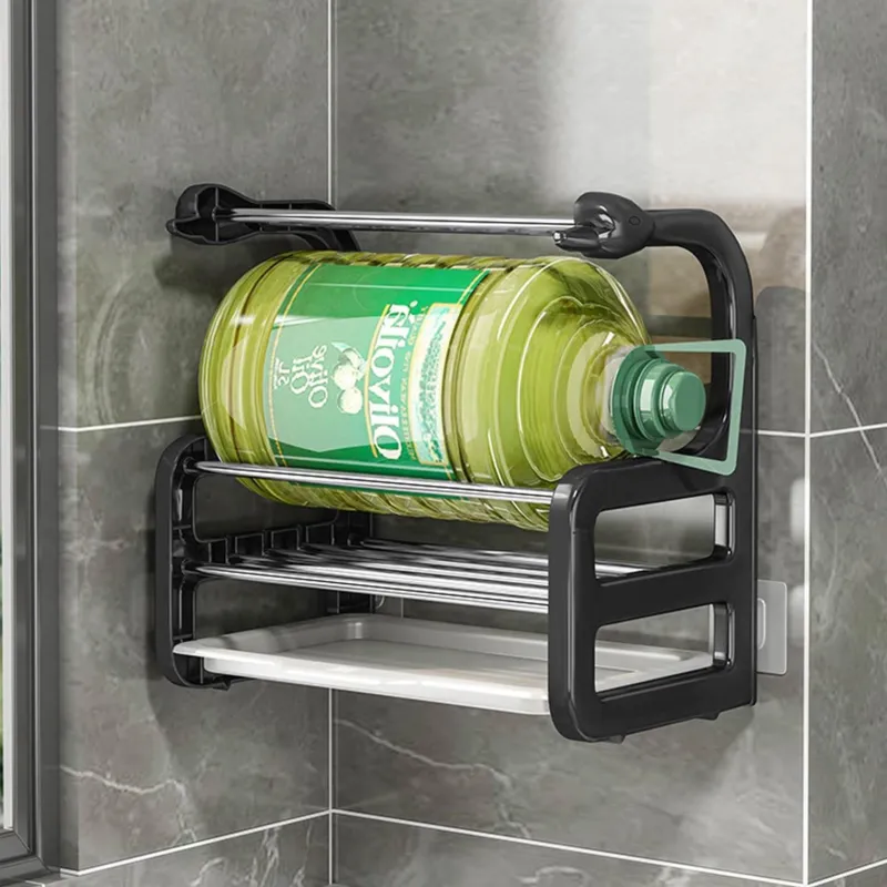 Space Savvy Küche & Esszimmer-Küchenschwammhalter - Kreativer Abflussregal-Organizer