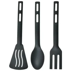 Tom Küche & Esszimmer-Küchenutensilien-Set aus Silikon – tragbarer Campingspatel und Schlitzlöffel