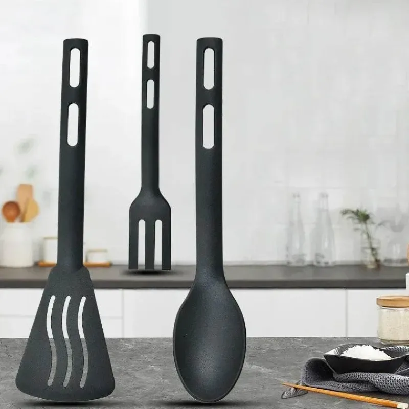 Tom Küche & Esszimmer-Küchenutensilien-Set aus Silikon – Campingspatel, Schlitzlöffel