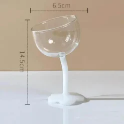 Plates u0026 More Küche & Esszimmer-Kelchset aus Ripple-Glas – transparente Stielgläser für Wein und Cocktails