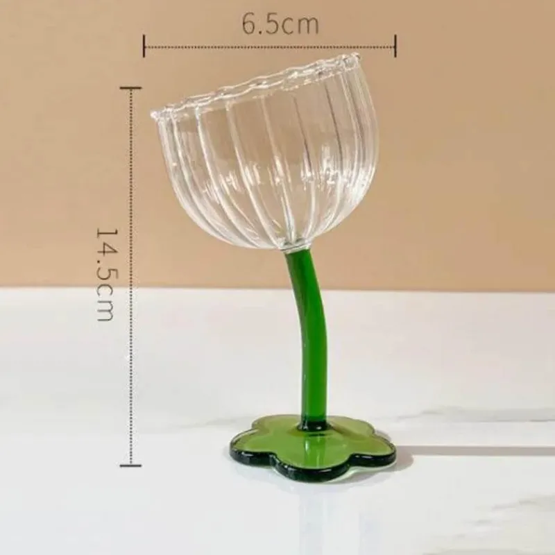 Plates u0026 More Küche & Esszimmer-Kelchset aus Ripple-Glas – transparente Stielgläser für Wein und Cocktails