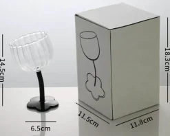 Plates u0026 More Küche & Esszimmer-Kelchset aus Ripple-Glas – transparente Stielgläser für Wein und Cocktails