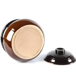 Elegance at the Table Küche & Esszimmer-Keramik-Auflauftopf – vielseitiges Suppen- und Eintopfgericht mit Deckel