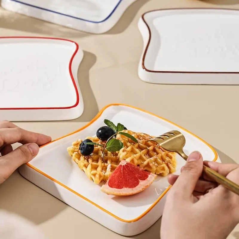 Elegance at the Table Küche & Esszimmer-Keramik-Brotteller - Dekoratives Küchengeschirr