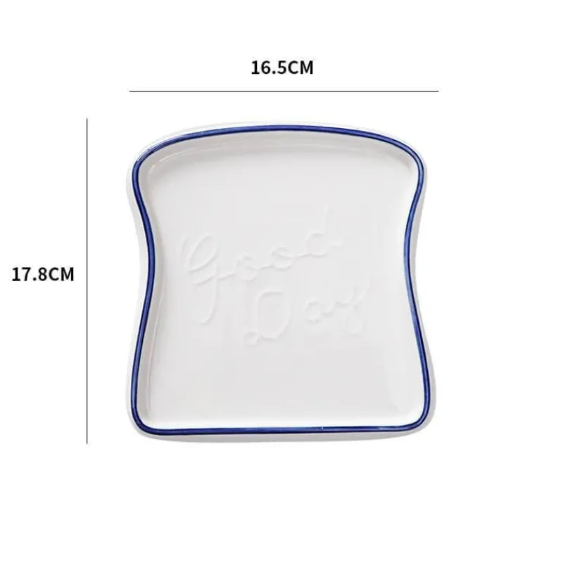 Elegance at the Table Küche & Esszimmer-Keramik-Brotteller - Dekoratives Küchengeschirr