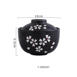 Elegance at the Table Küche & Esszimmer-Keramik-Eintopf mit Deckel – 425 Mehrzweck-Suppenschüssel