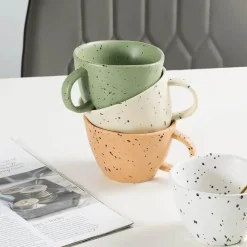 Tom Küche & Esszimmer-Keramik-Espressotassen-Set für Paare – Einzigartiges Trinkgeschirr für gemeinsame Momente