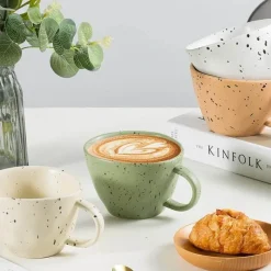 Tom Küche & Esszimmer-Keramik-Espressotassen-Set für Paare – Einzigartiges Trinkgeschirr für gemeinsame Momente