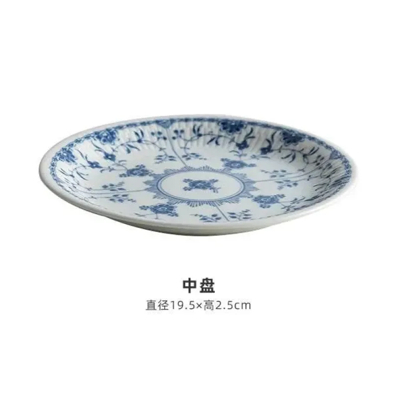 Elegance at the Table Küche & Esszimmer-Keramik-Essset – Elegante blau-weiße Geschirrkollektion