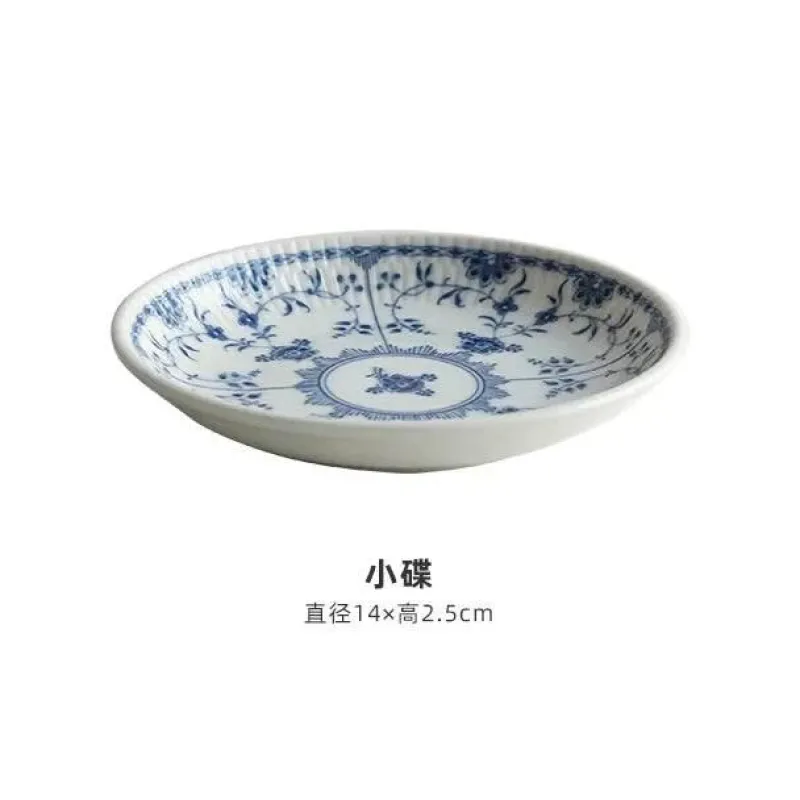 Elegance at the Table Küche & Esszimmer-Keramik-Essset – Elegante blau-weiße Geschirrkollektion