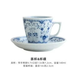 Elegance at the Table Küche & Esszimmer-Keramik-Essset – Elegante blau-weiße Geschirrkollektion