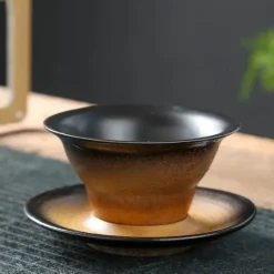 Plates u0026 More Küche & Esszimmer-Keramik-Kaffeetasse und Untertassen-Set – Stilvolle Latte- und Teetasse