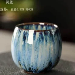 Plates u0026 More Küche & Esszimmer-Keramik-Kung-Fu-Teetassen-Set – handgefertigtes Porzellan-Trinkgeschirr für Kaffee und Wein