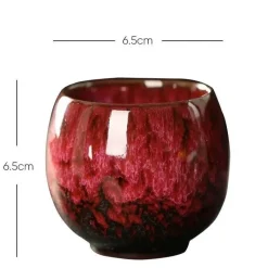 Plates u0026 More Küche & Esszimmer-Keramik-Kung-Fu-Teetassen-Set – handgefertigtes Porzellan-Trinkgeschirr für Kaffee und Wein