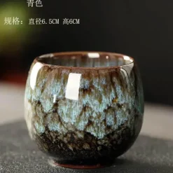 Plates u0026 More Küche & Esszimmer-Keramik-Kung-Fu-Teetassen-Set – handgefertigtes Porzellan-Trinkgeschirr für Kaffee und Wein