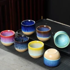 Plates u0026 More Küche & Esszimmer-Keramik-Kung-Fu-Teetassen-Set – exquisites Trinkgeschirr aus Porzellan