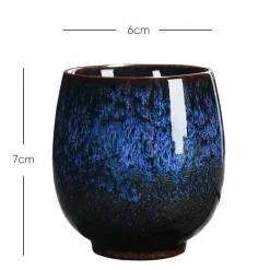 Plates u0026 More Küche & Esszimmer-Keramik-Kung-Fu-Teetassen-Set – Porzellan-Trinkgeschirr für Einzelportionen