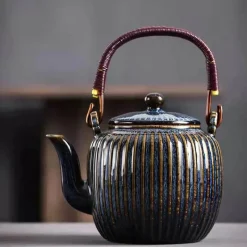 Plates u0026 More Küche & Esszimmer-Keramik-Puer-Teekannen-Set – 800 ml Teegeschirr mit Filter