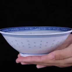 Elegance at the Table Küche & Esszimmer-Keramik-Ramenschüssel – blau-weiße Suppenschüssel aus Porzellan