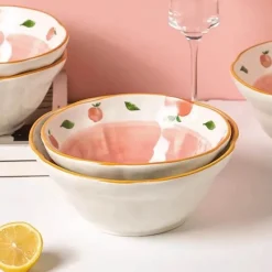 Plates u0026 More Küche & Esszimmer-Keramik-Ramenschüssel-Set – große Nudel- und Suppenschüsseln