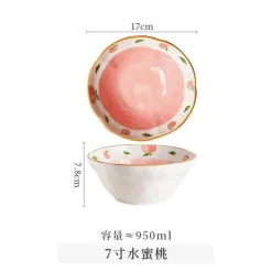 Plates u0026 More Küche & Esszimmer-Keramik-Ramenschüssel-Set – große Nudel- und Suppenschüsseln