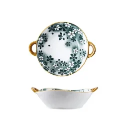 Elegance at the Table Küche & Esszimmer-Keramik-Ramen-Suppenschüssel mit Doppelohr-Design