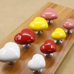 Comfort u0026 Style Gadgets Für Zuhause-Keramik-Schrankgriff in Herzform – dekorativer Türknauf-Akzent