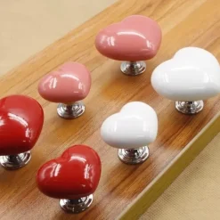 Comfort u0026 Style Gadgets Für Zuhause-Keramik-Schrankgriff in Herzform – dekorativer Türknauf-Akzent