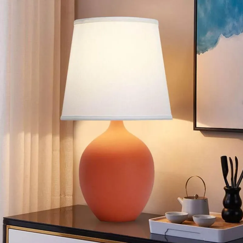 Illuminate Home Beleuchtung-Keramik-Schreibtischlampe – Akzentlicht im Macaron-Stil