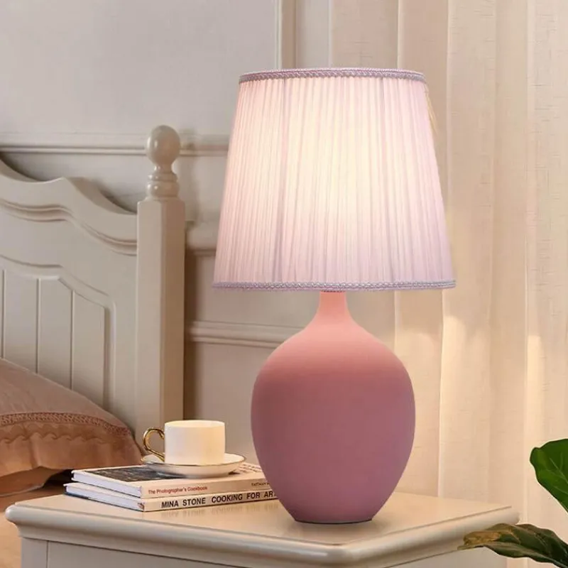 Illuminate Home Beleuchtung-Keramik-Schreibtischlampe – Akzentlicht im Macaron-Stil