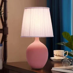 Illuminate Home Beleuchtung-Keramik-Schreibtischlampe – Akzentlicht im Macaron-Stil