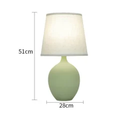 Illuminate Home Beleuchtung-Keramik-Schreibtischlampe – Akzentlicht im Macaron-Stil