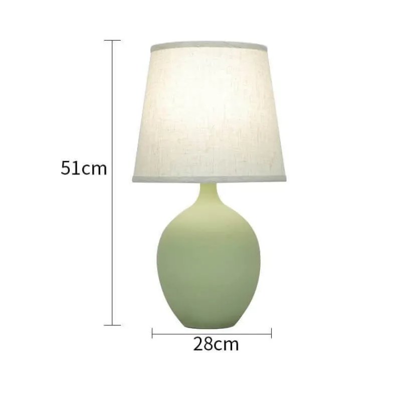 Illuminate Home Beleuchtung-Keramik-Schreibtischlampe – Akzentlicht im Macaron-Stil