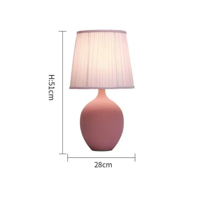 Illuminate Home Beleuchtung-Keramik-Schreibtischlampe – Akzentlicht im Macaron-Stil