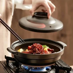 Elegance at the Table Küche & Esszimmer-Keramik-Suppentopf - Kochtopf für Gasherd