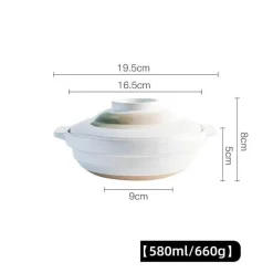 Elegance at the Table Küche & Esszimmer-Keramik-Suppentopf - Kochtopf für Gasherd